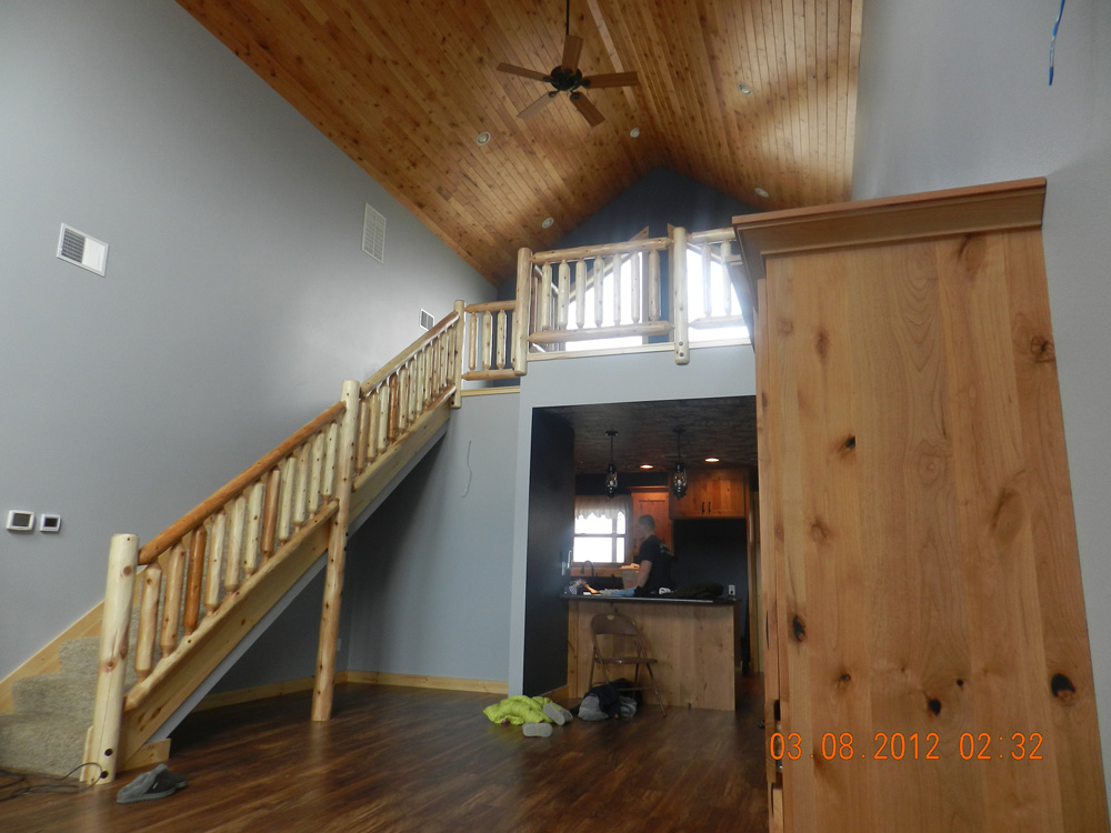 Impact Construction | Hull Iowa | Sioux County Construction near me | Building a house | Interior Design | Updated staircase | Wood