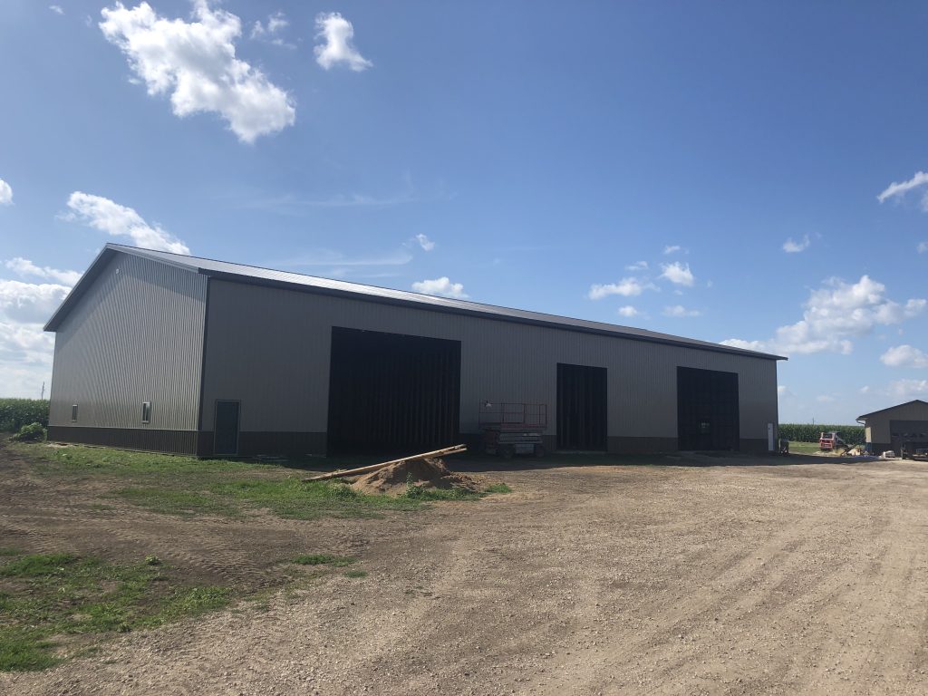 Impact Construction | Hull Iowa | Sioux County Construction near me | building a new ag building | Machine shed with garage